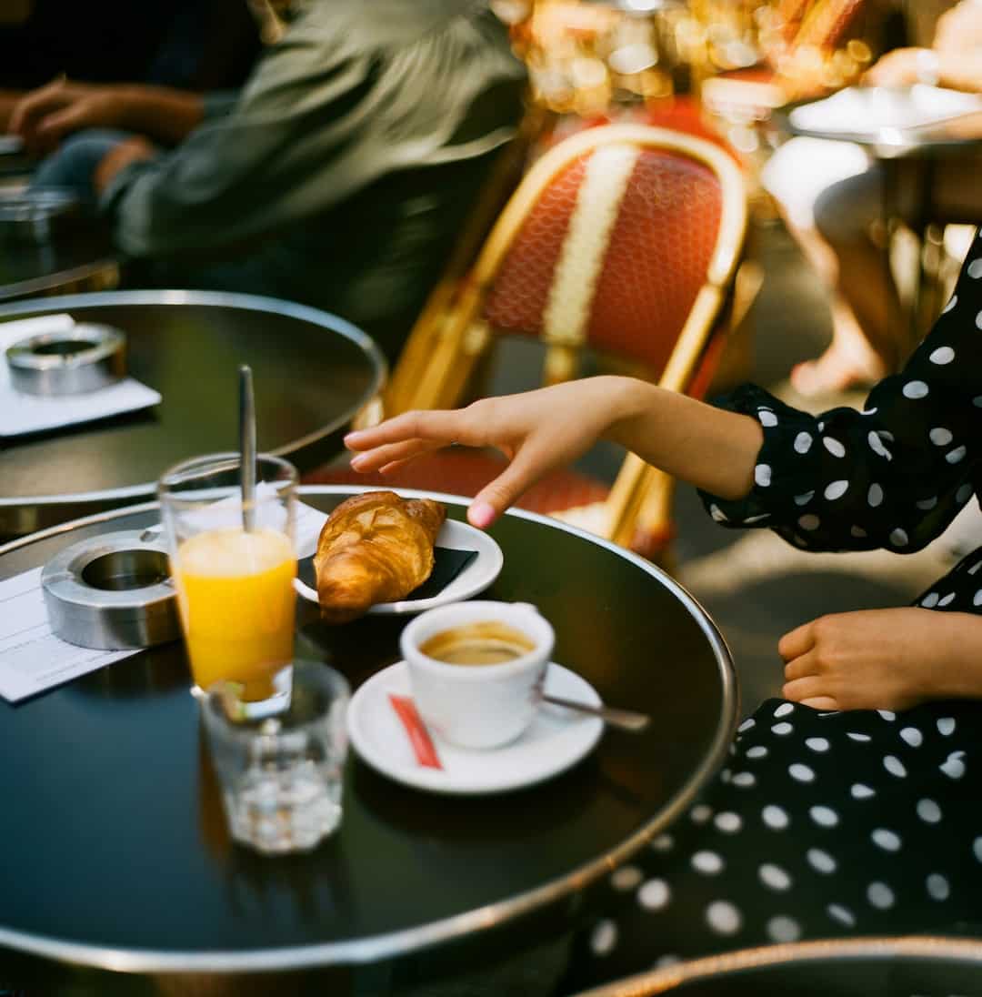 Café and Croissant in Paris